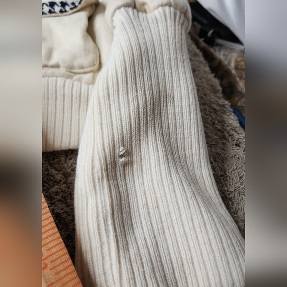 Women's Vintage Cream Hooded Jacket with Houndstooth Trim - Baby Phat - L - Picture 16 of 16